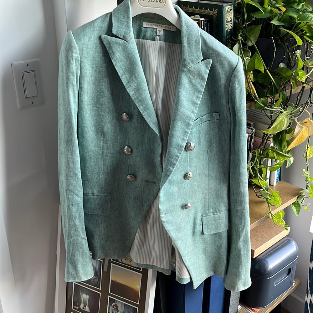 XS Veronica Beard Dickey style linen blazer